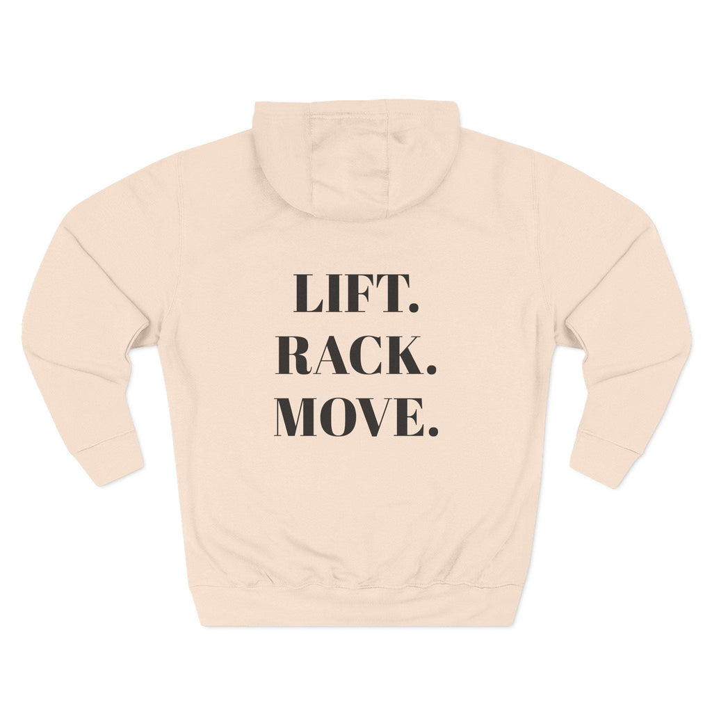 Gymcourtesyco Hoodie | Lift. Rack. Move. Fitness Hooded Sweatshirt