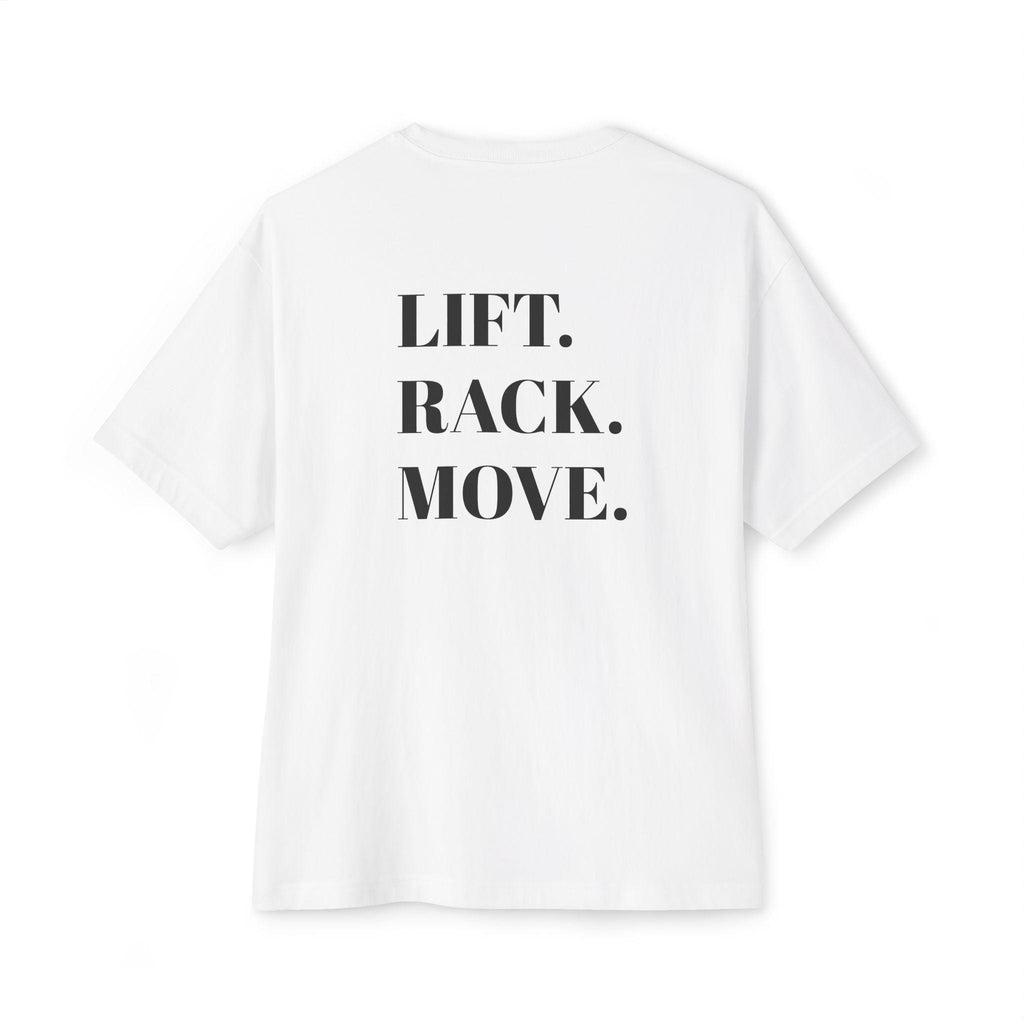Lift. Rack. Move. T-Shirt | Fitness Gym Workout Tee