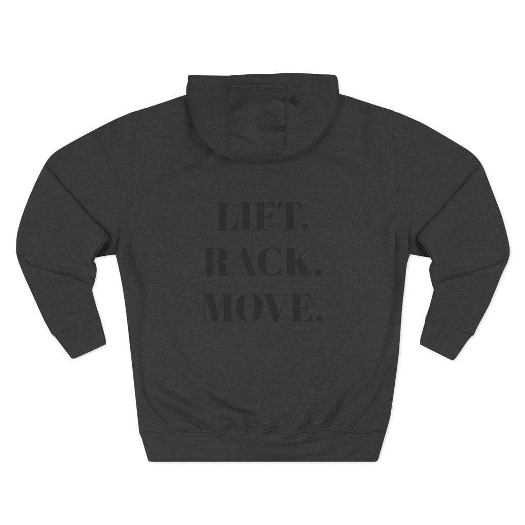 Gymcourtesyco Hoodie | Lift. Rack. Move. Fitness Hooded Sweatshirt