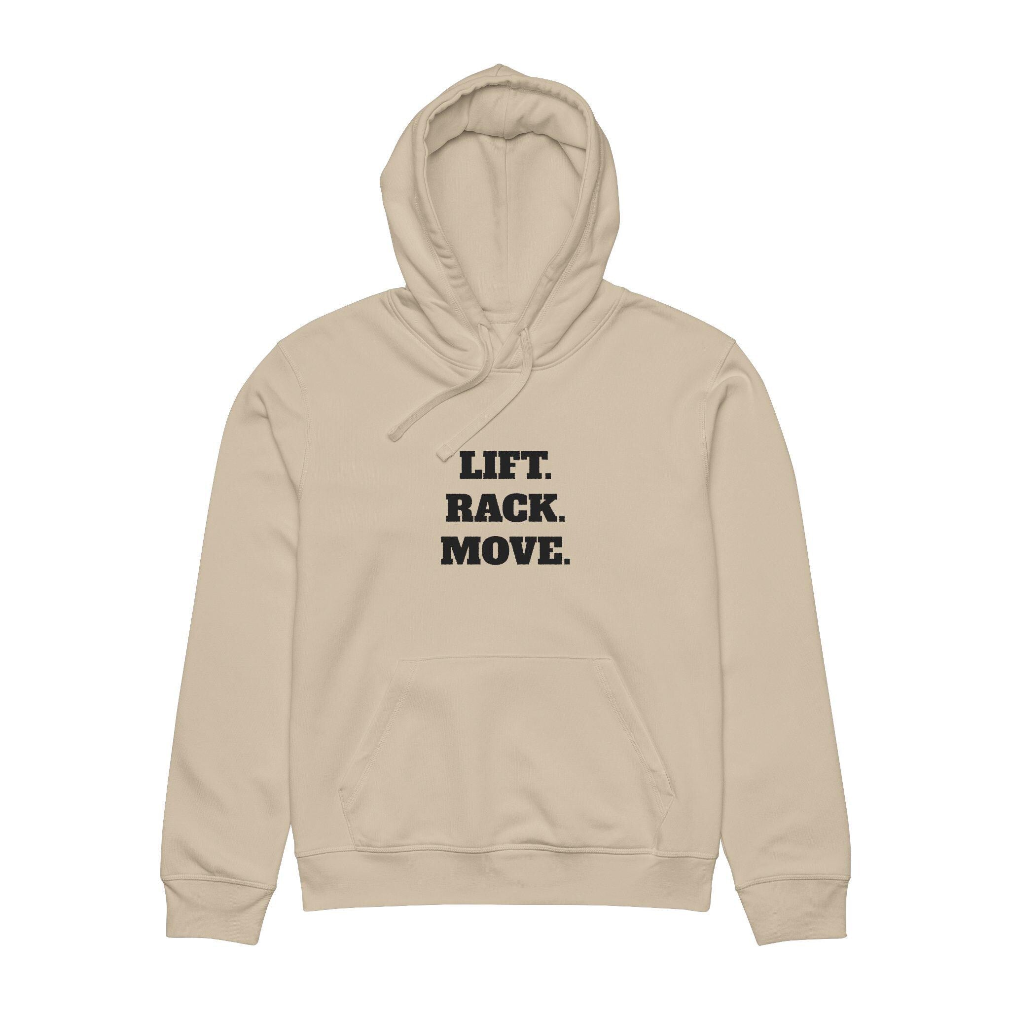 Lift, Race, Move / Finish Your Set Hoodie | Drummer Fitness Typography Sweatshirt